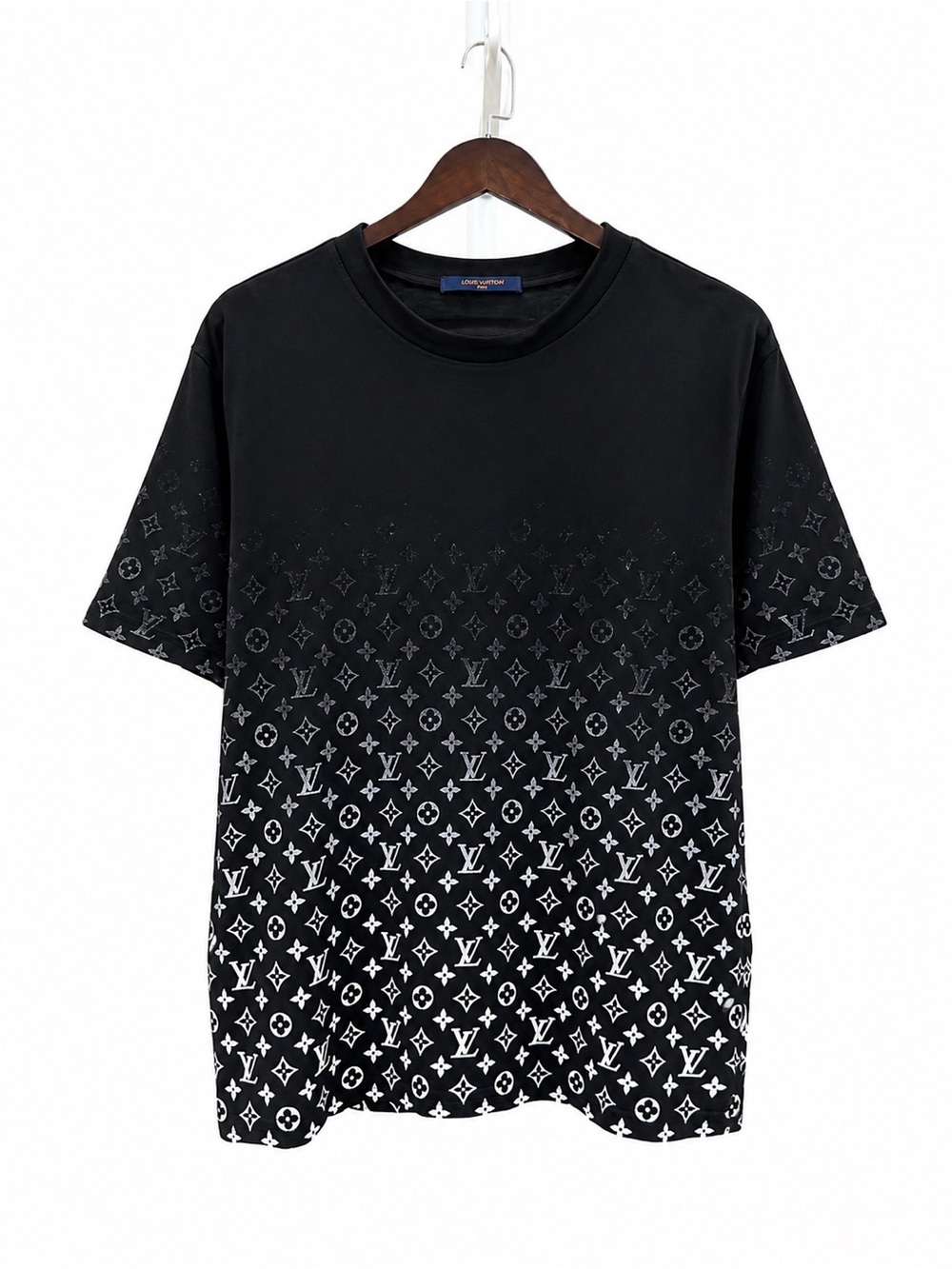Louis Vuitton Black Gradient Monogram Short Sleeve Tee